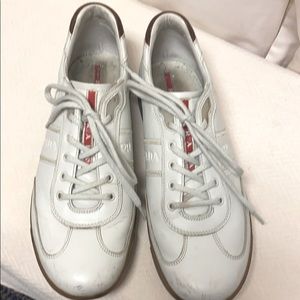 Prada men’s off white sneakers Size 9